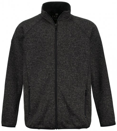 Jay-Pi 802394 Strickfleecejacke Schwarz - Herren jacken - Herren Jacken in großen Größen