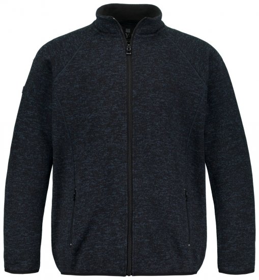Jay-Pi 802394 Strickfleecejacke Dunkelblau - Herren jacken - Herren Jacken in großen Größen