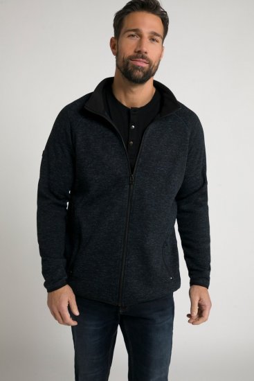 Jay-Pi 802394 Strickfleecejacke Dunkelblau - Herren jacken - Herren Jacken in großen Größen