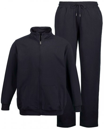 JP1880 802933 Jogginganzug mit Jacke und Hose Dunkelblau - Trainingsanzüge - Jogginganzüge für Herren in großen Größen