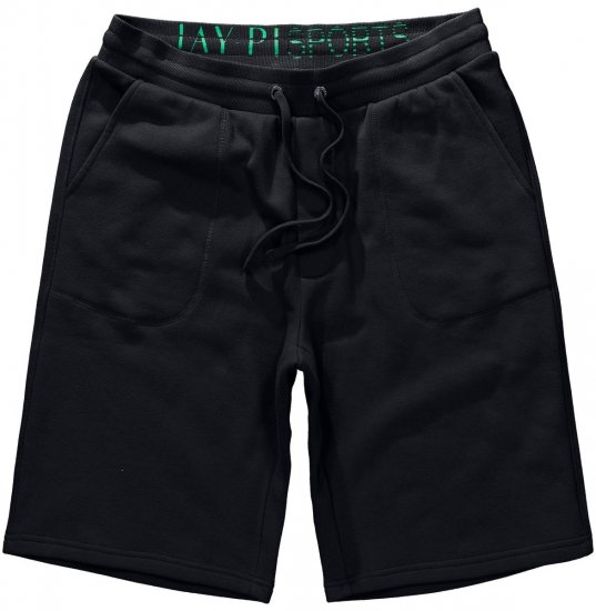 Jay-Pi 804151 Sweatbermuda Schwarz - Jogginghosen für herren - Jogginghosen für Herren in großen Größen