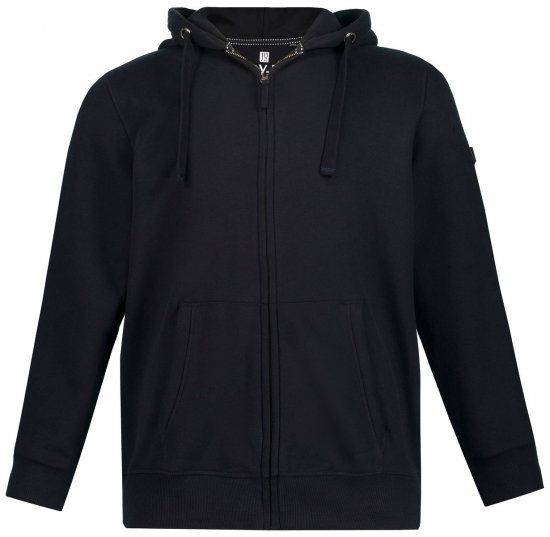 Jay-Pi 804164 Kapuzen-Sweatjacke Schwarz - Herren-sweater und -hoodies - Herren-Sweater und -Hoodies in großen Größen