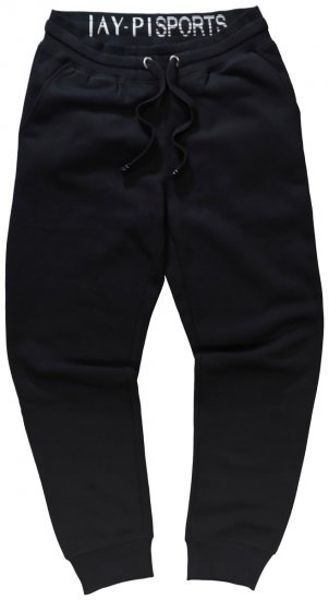 Jay-Pi 804175 Jogginghose in schmaler Passform mit Seitentaschen Schwarz - Jogginghosen für herren - Jogginghosen für Herren in großen Größen