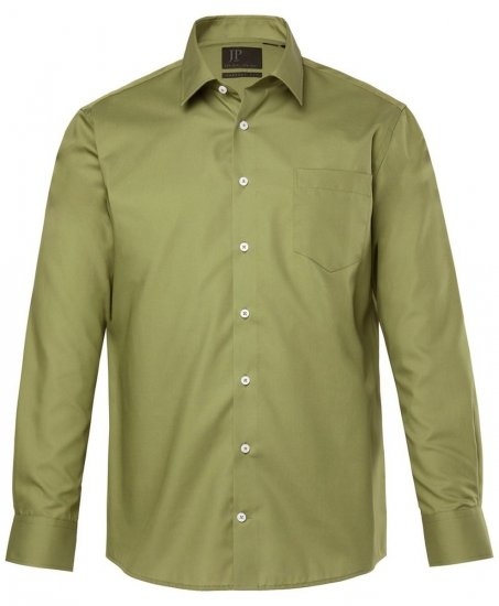 JP1880 Shirt Business Long Sleeve Green - Herrenhemden - Herrenhemden in großen Größen