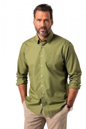 JP1880 Shirt Business Long Sleeve Green - Herrenhemden - Herrenhemden in großen Größen