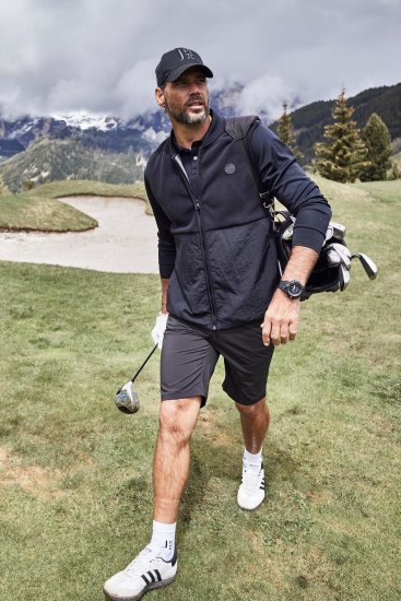 JP1880 Jay-Pi QuickDry Long Sleeve Golf Polo Shirt Black - Sportbekleidung & outdoor - Sportbekleidung in große größen für herren