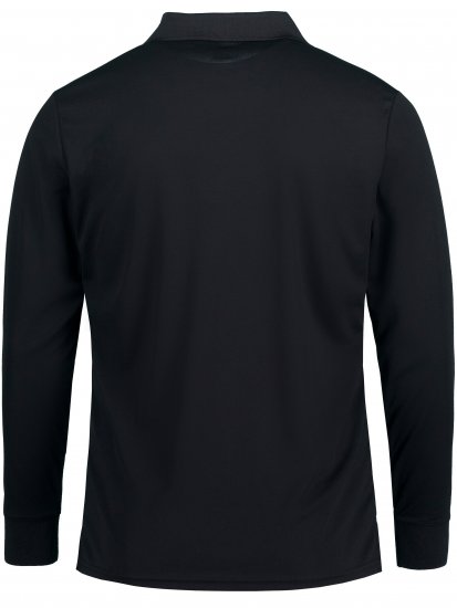 JP1880 Jay-Pi QuickDry Long Sleeve Golf Polo Shirt Black - Sportbekleidung & outdoor - Sportbekleidung in große größen für herren