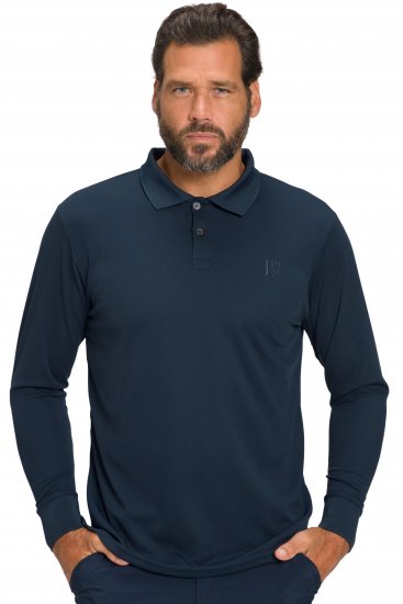 JP1880 Jay-Pi QuickDry Long Sleeve Golf Polo Shirt Navy Blue - Sportbekleidung & outdoor - Sportbekleidung in große größen für herren