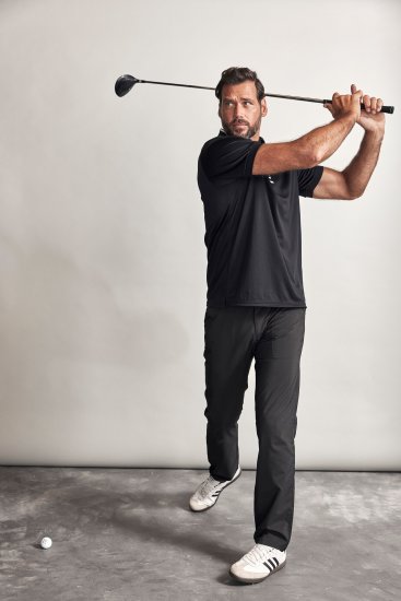 JP1880 Jay-Pi Golf Polo Shirt Black - Sportbekleidung & outdoor - Sportbekleidung in große größen für herren
