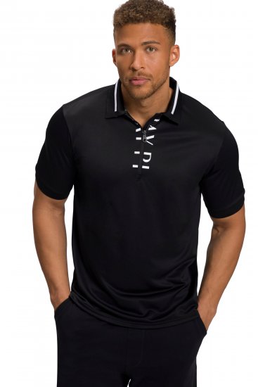 JP1880 Jay-Pi Golf Polo Shirt Black - Sportbekleidung & outdoor - Sportbekleidung in große größen für herren