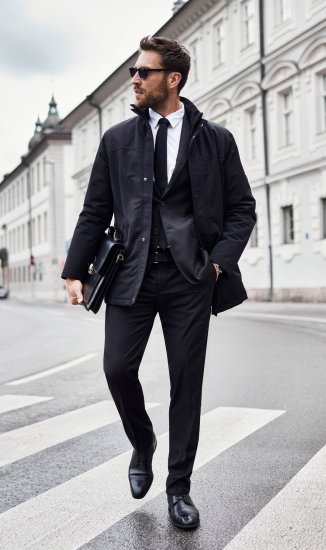 JP1880 Kelto Flexnamic Business Suit Black - Herrenanzüge und -blazer - Herrenanzüge und -blazer in großen Größen