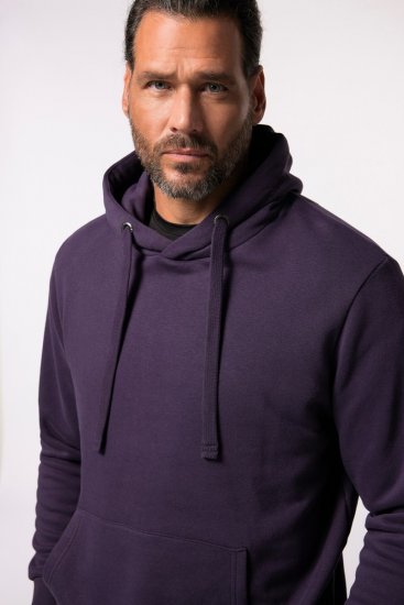 JAY-PI Hoodie with Soft Brushed Interior Purple - Herren-sweater und -hoodies - Herren-Sweater und -Hoodies in großen Größen