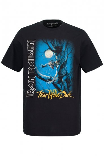 JP1880 Iron Maiden Graphic Comfort Fit Band T-Shirt Black - Herren-T-Shirts - Herren-T-Shirts in großen Größen