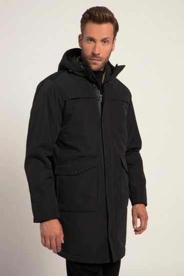 JP1880 Parka Warm Sleeves with Windcuffs Black - Herren jacken - Herren Jacken in großen Größen