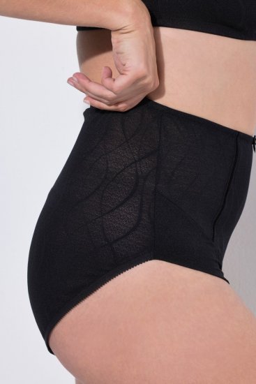 Ulla Popken 809385 Shaping-Slip mit Spitze Schwarz - Shapewear - 