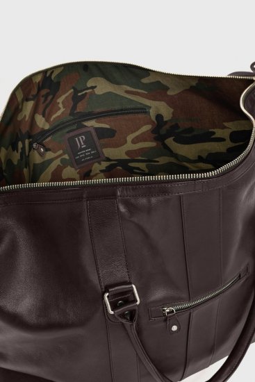 JP1880 810787 Reisetasche aus Lamm-Nappaleder Dunkelbraun - Taschen - 