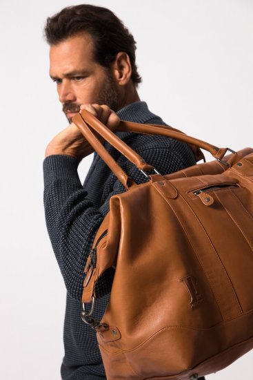 JP1880 810787 Reisetasche aus Lamm-Nappaleder Cognacbraun - Taschen - 