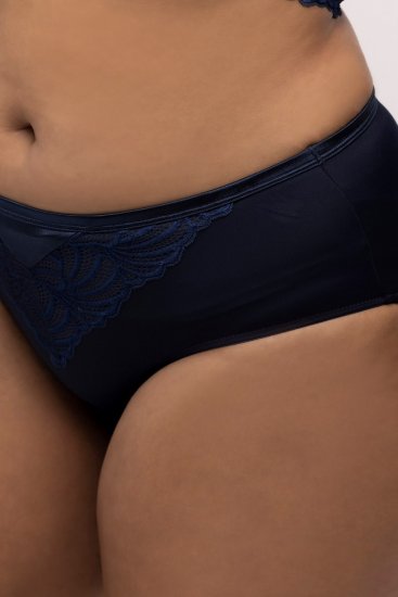 Ulla Popken 811602 Slips mit Spitze Dunkelblau - Slips - 