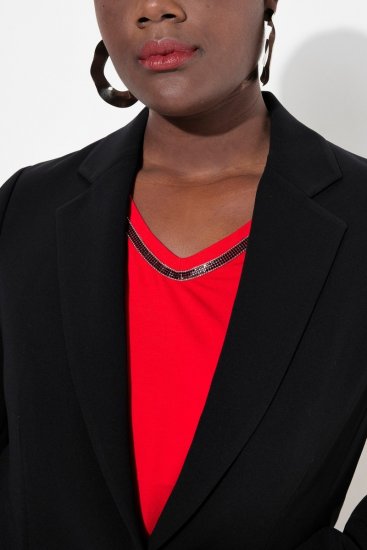 Ulla Popken 811944 Klassischer Blazer Schwarz - Blazer - Blazer für Frauen in Großgrößen