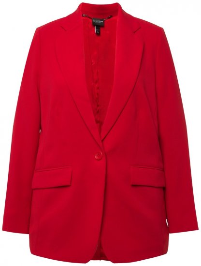 Ulla Popken 811944 Klassischer Blazer Rot - Blazer - Blazer für Frauen in Großgrößen