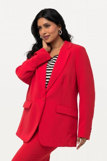 Ulla Popken 811944 Klassischer Blazer Rot - Blazer - Blazer für Frauen in Großgrößen