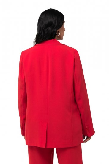 Ulla Popken 811944 Klassischer Blazer Rot - Blazer - Blazer für Frauen in Großgrößen