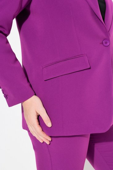 Ulla Popken 811944 Klassischer Blazer Pflaume - Blazer - Blazer für Frauen in Großgrößen
