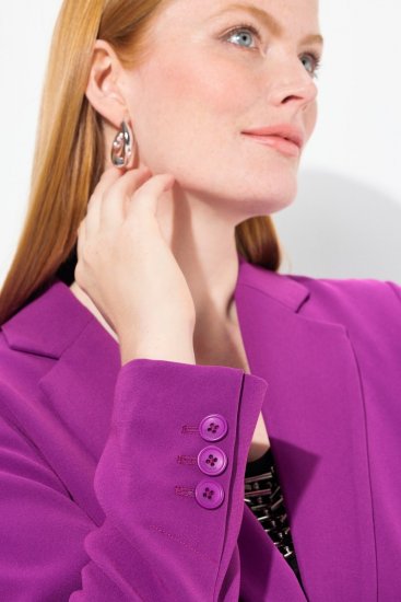 Ulla Popken 811944 Klassischer Blazer Pflaume - Blazer - Blazer für Frauen in Großgrößen