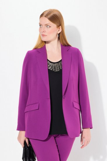 Ulla Popken 811944 Klassischer Blazer Pflaume - Blazer - Blazer für Frauen in Großgrößen