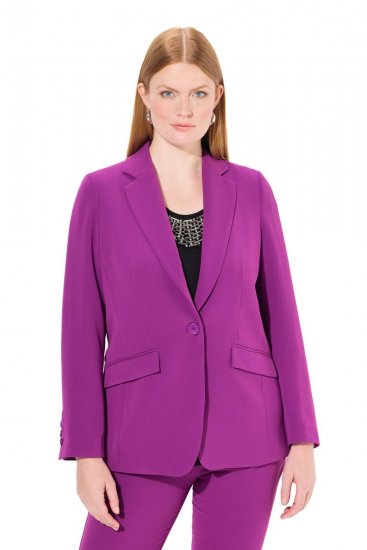 Ulla Popken 811944 Klassischer Blazer Pflaume - Blazer - Blazer für Frauen in Großgrößen