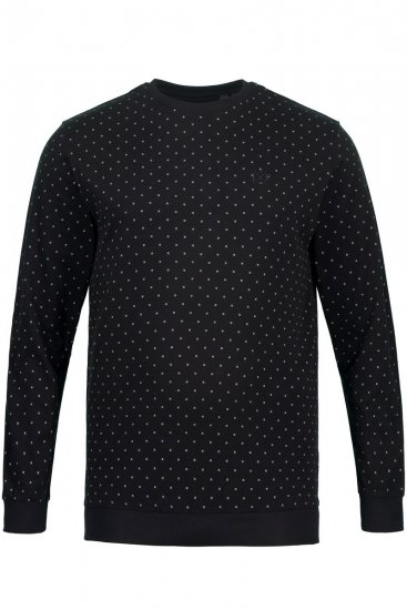 JP1880 Two-piece Pyjamas Long Sleeve and Long Trousers Black - Herrenunterwäsche & bademode - Herrenunterwäsche & Bademode in großen Größen