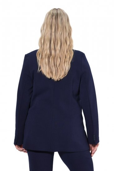 Ulla Popken 812754 Jerseyblazer aus Punto di Roma Dunkelblau - Blazer - Blazer für Frauen in Großgrößen