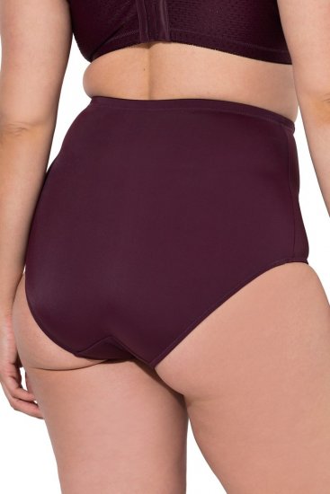 Ulla Popken 813137 Shaping-Slip mit hoher Taille Weinrot - Shapewear - 