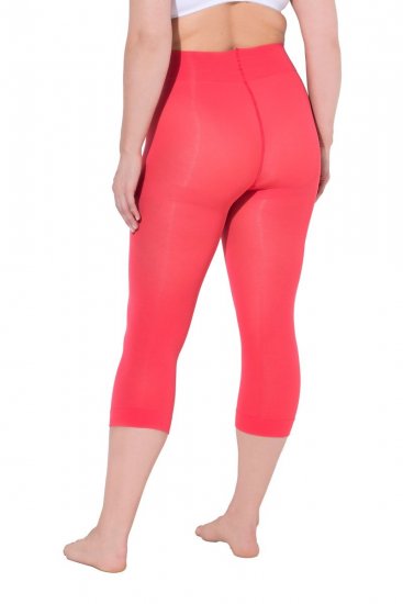 Ulla Popken 815580 3/4-Strumpfleggings mit Oberschenkelschutz 80 den Hellrot - Strumpfhosen & Socken - 