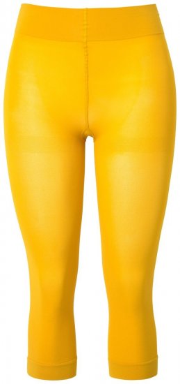 Ulla Popken 815580 3/4-Strumpfleggings mit Oberschenkelschutz 80 den Senfgelb - Strumpfhosen & Socken - 