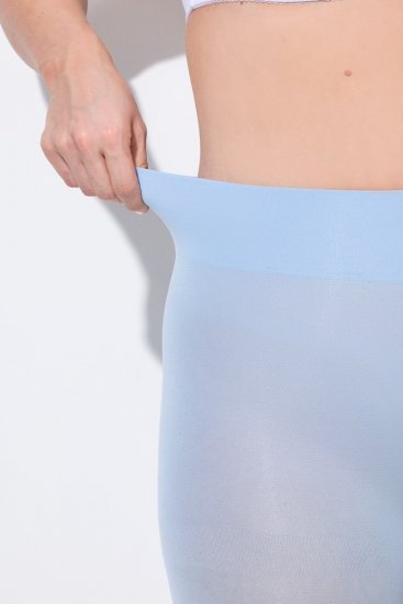 Ulla Popken 815580 3/4-Strumpfleggings mit Oberschenkelschutz 80 den Hellblau - Strumpfhosen & Socken - 