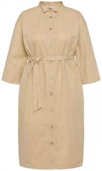 Ulla Popken 816283 Hemdblusenkleid Hellgrün - Kleider - Kleider für jede Größe