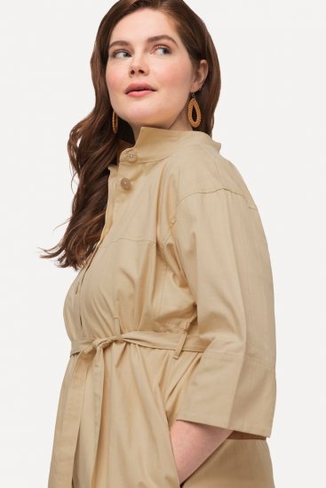 Ulla Popken 816283 Hemdblusenkleid Hellgrün - Kleider - Kleider für jede Größe