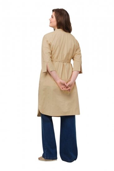 Ulla Popken 816283 Hemdblusenkleid Hellgrün - Kleider - Kleider für jede Größe