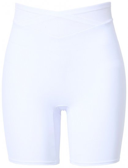 Ulla Popken 816440 Shaping-Shorts mit hoher Taille Weiß - Shapewear - 