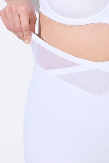 Ulla Popken 816440 Shaping-Shorts mit hoher Taille Weiß - Shapewear - 