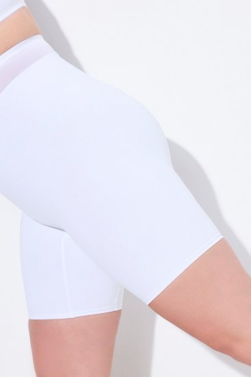 Ulla Popken 816440 Shaping-Shorts mit hoher Taille Weiß - Shapewear - 