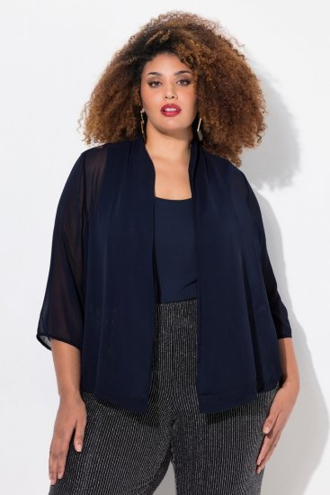 Ulla Popken 817211 Jacke Dunkelblau - Jacken - Große Jacken für Damen