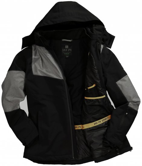 Jay-Pi Ski Jacket Functional Waterproof Windproof Black - Skibekleidung - 