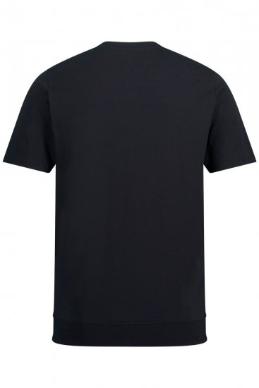 JP1880 818628 Henley-Shirt mit Bauchfit Schwarz - Herren-T-Shirts - Herren-T-Shirts in großen Größen