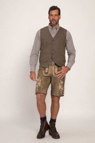 JP1880 Vest Tweed Wool Blend Traditional Light Brown - Herrenanzüge und -blazer - Herrenanzüge und -blazer in großen Größen