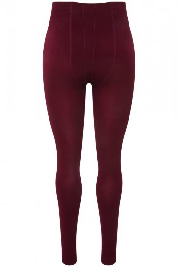 Ulla Popken 819652 Wärmende Strumpfleggings Weinrot - Strumpfhosen & Socken - 