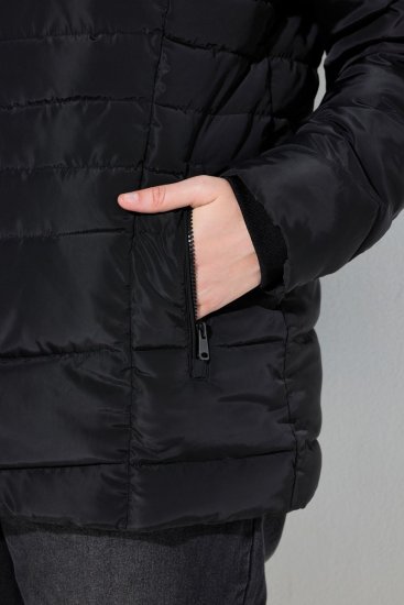 Ulla Popken 820889 Steppmantel Schwarz - Mäntel - Große Größen: Mäntel für Damen