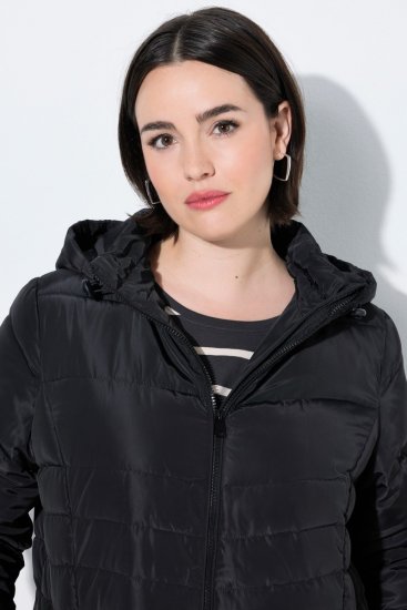 Ulla Popken 820889 Steppmantel Schwarz - Mäntel - Große Größen: Mäntel für Damen