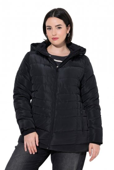 Ulla Popken 820889 Steppmantel Schwarz - Mäntel - Große Größen: Mäntel für Damen